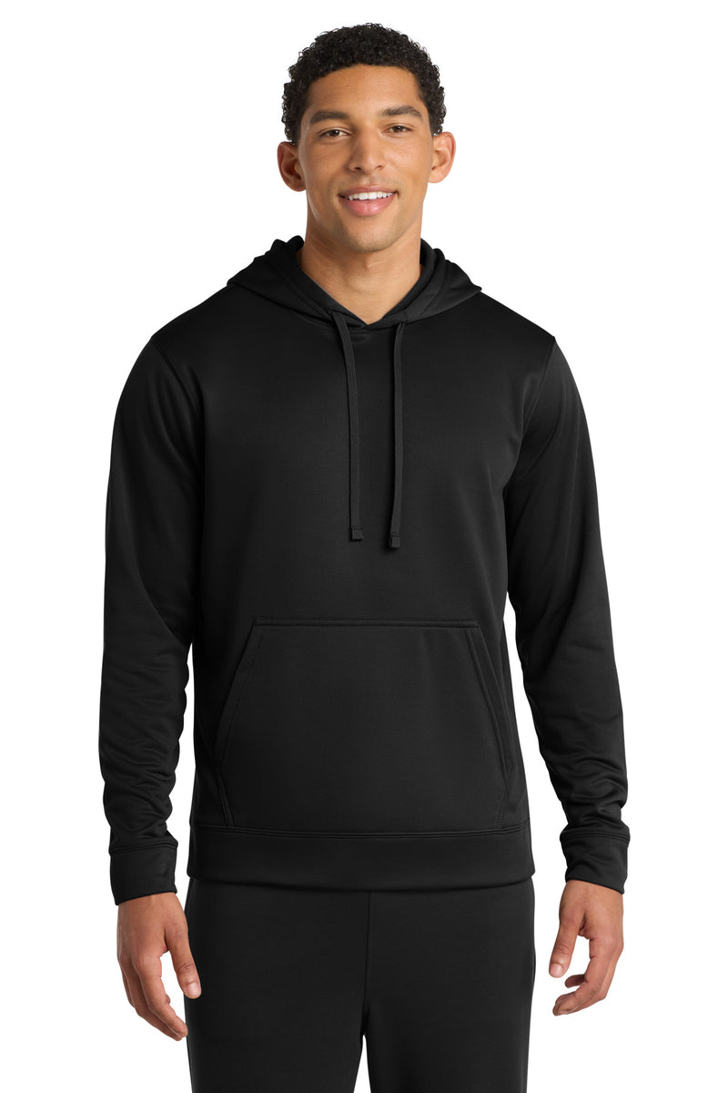 Port & Co Performance Fleece Pullover Hooded Sweatshirt - Jet Black