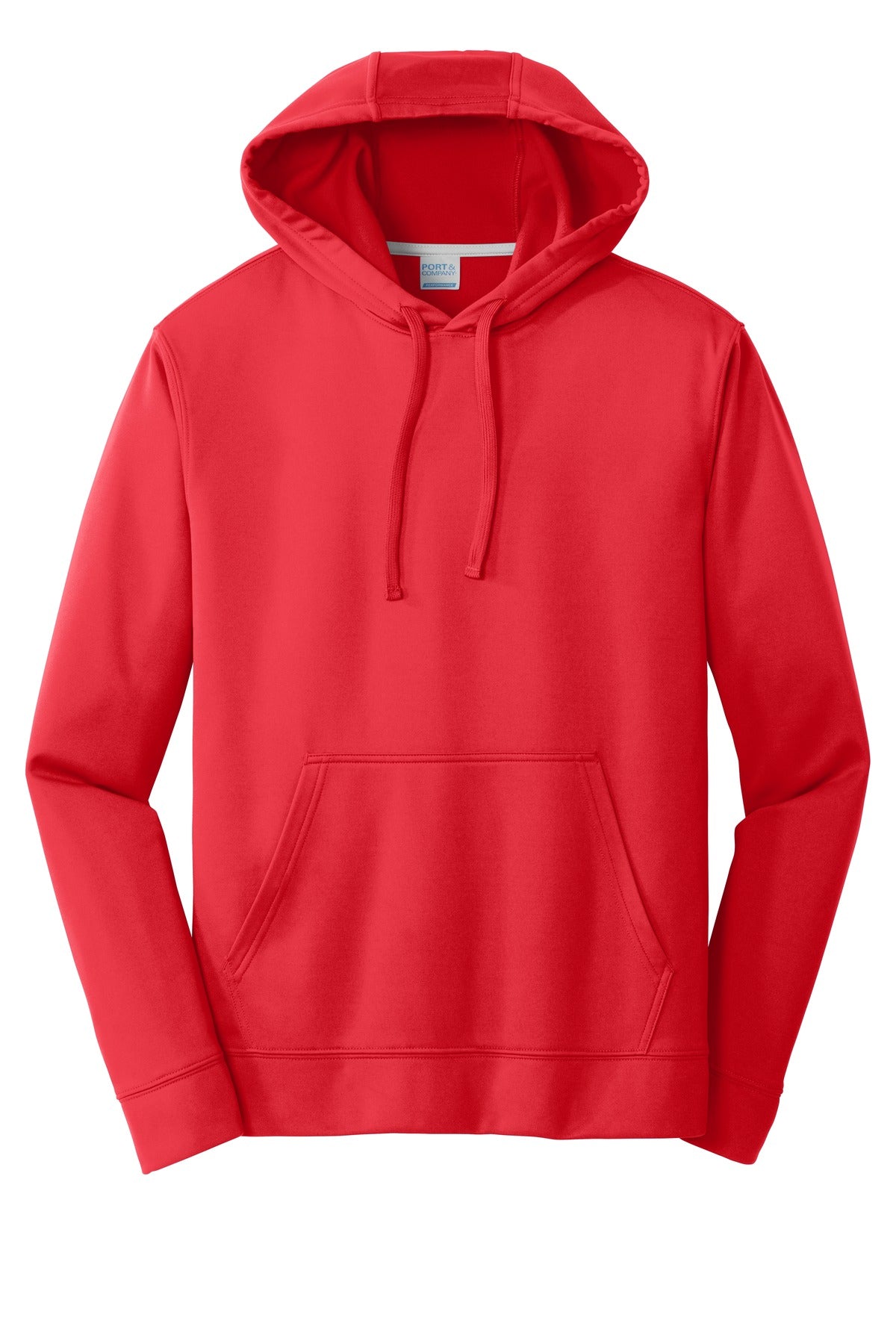 Port & Co Performance Fleece Pullover Hooded Sweatshirt - Red