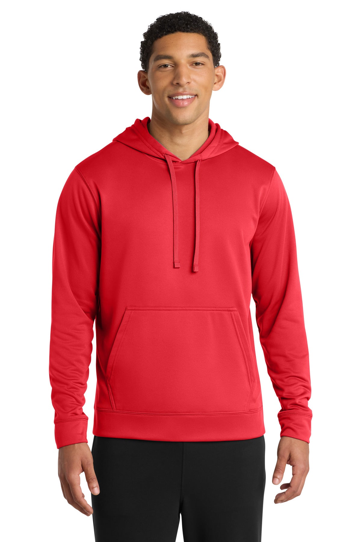Port & Co Performance Fleece Pullover Hooded Sweatshirt - Red