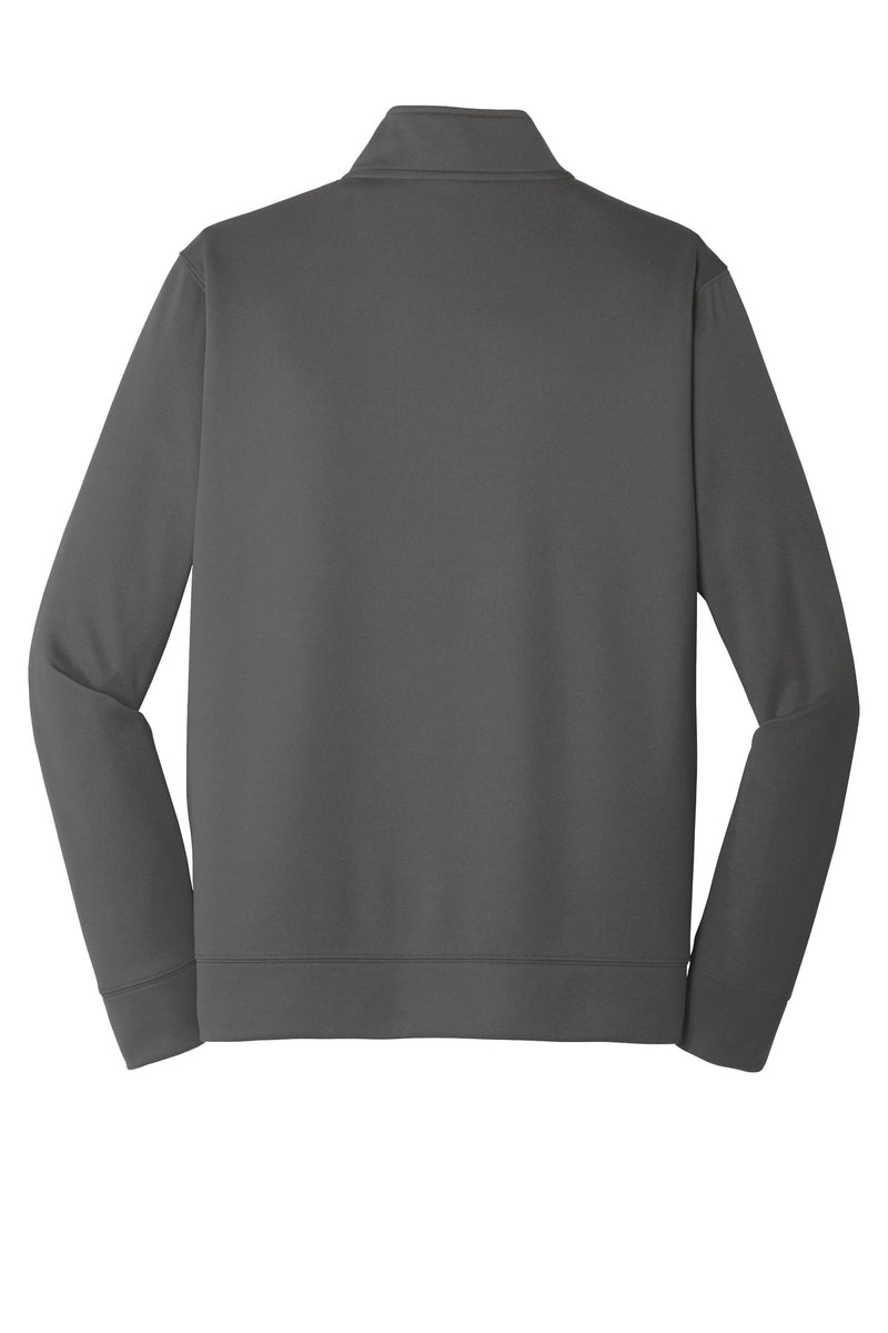 Port & Co Performance Fleece 1/4-Zip Pullover Sweatshirt - Charcoal