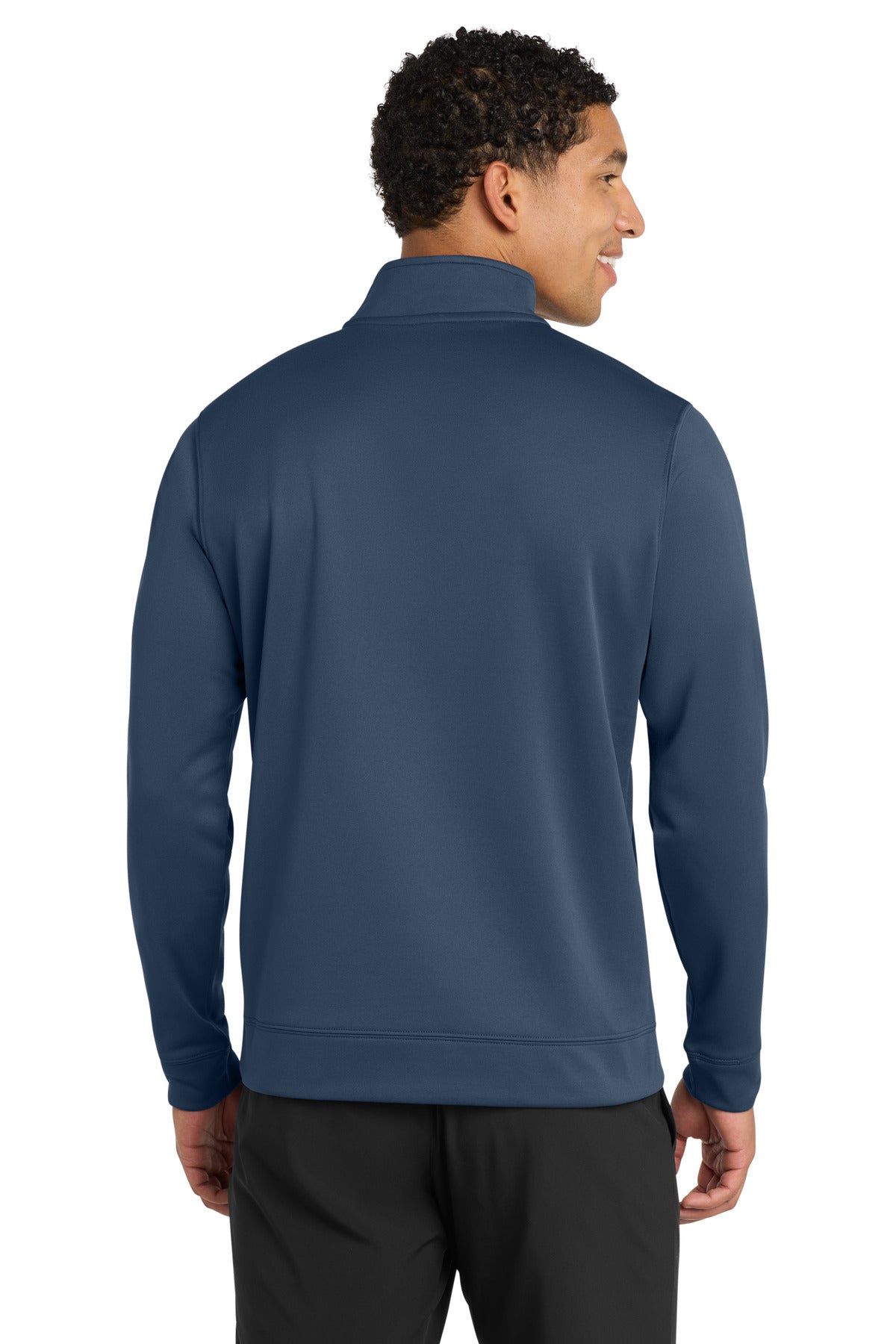 Port & Co Performance Fleece 1/4-Zip Pullover Sweatshirt - Deep Navy