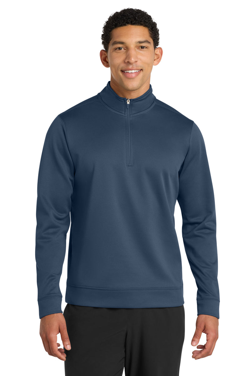 Port & Co Performance Fleece 1/4-Zip Pullover Sweatshirt - Deep Navy