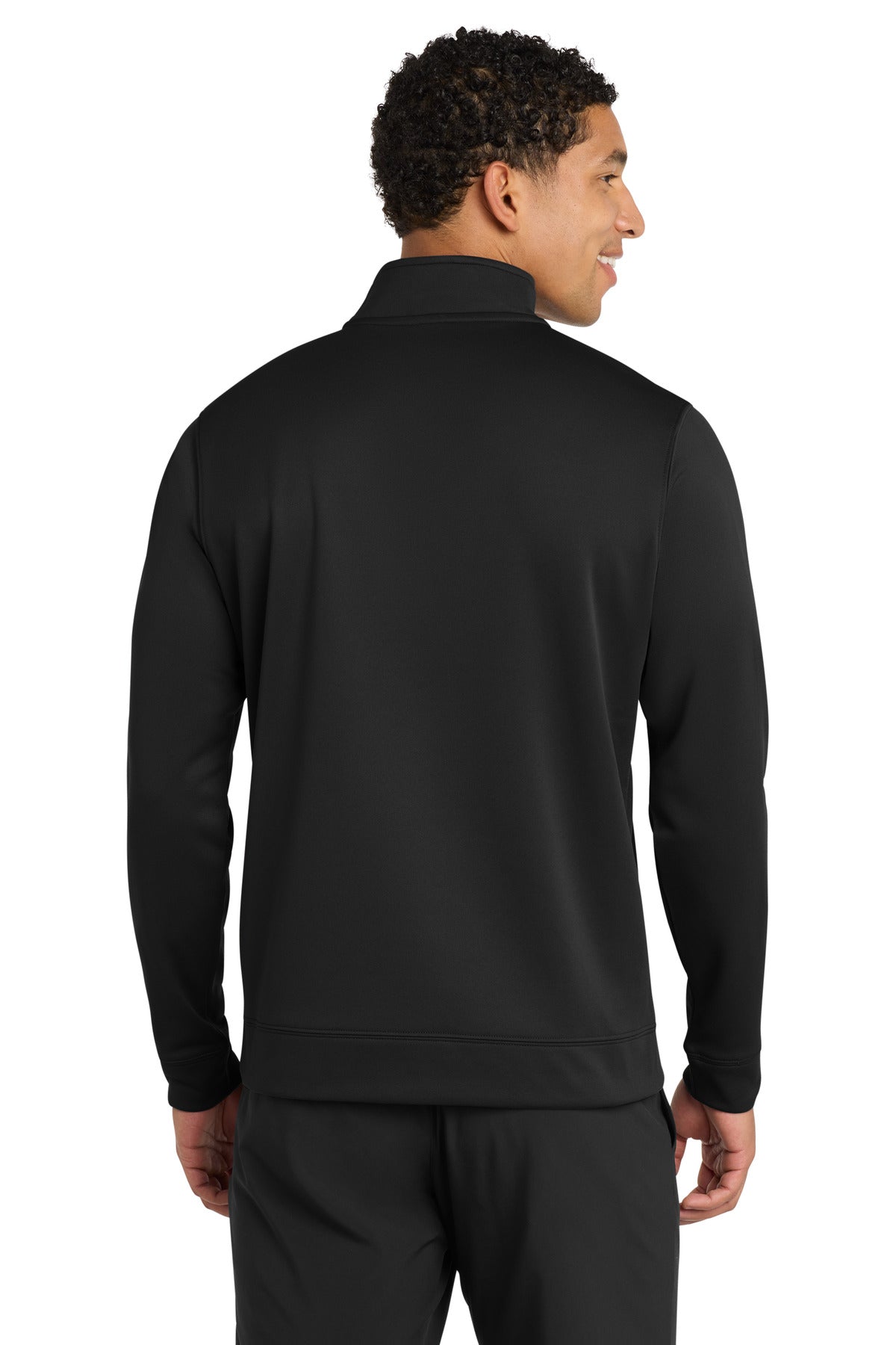 Port & Co Performance Fleece 1/4-Zip Pullover Sweatshirt - Jet Black