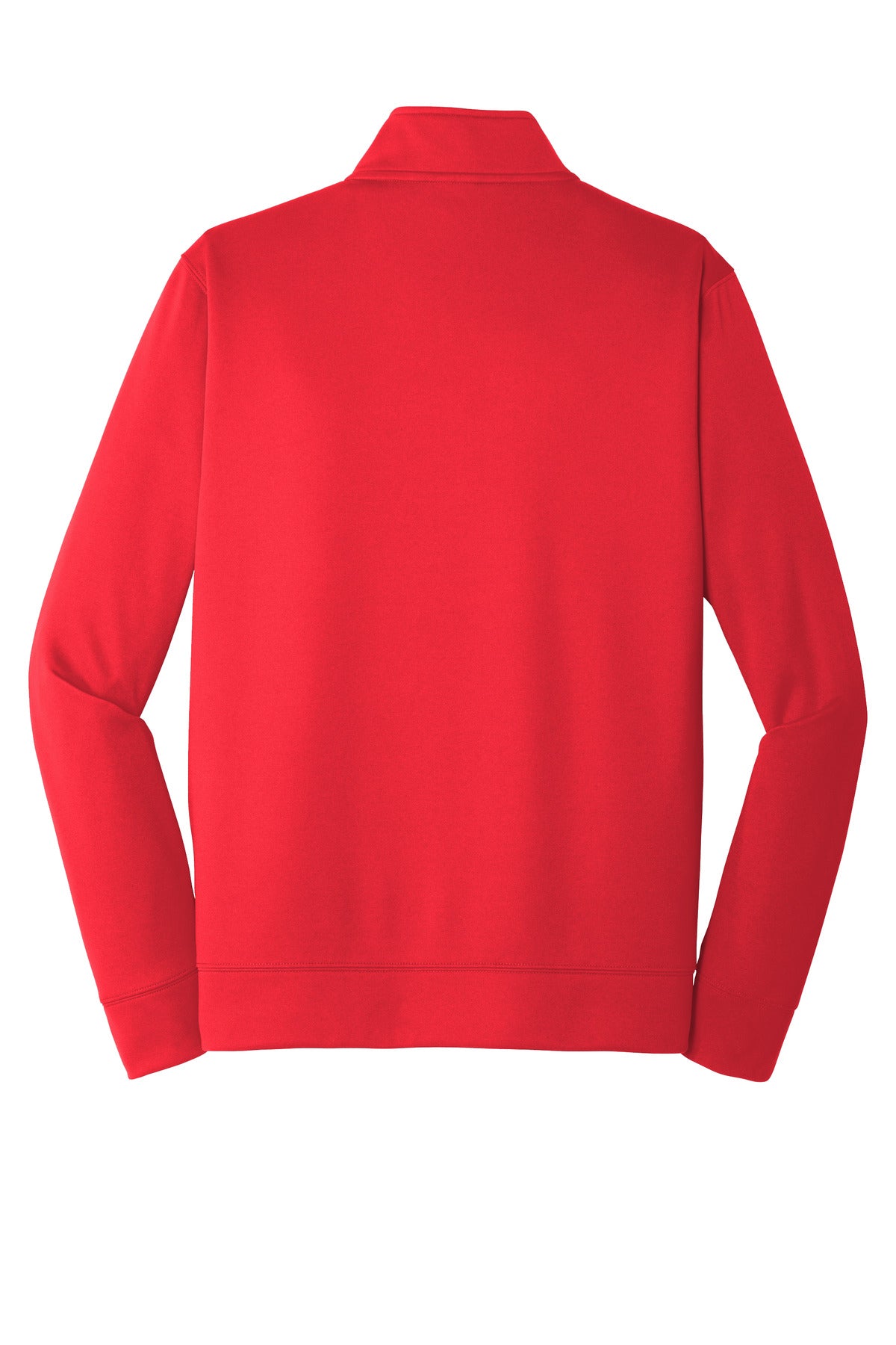 Port & Co Performance Fleece 1/4-Zip Pullover Sweatshirt - Red