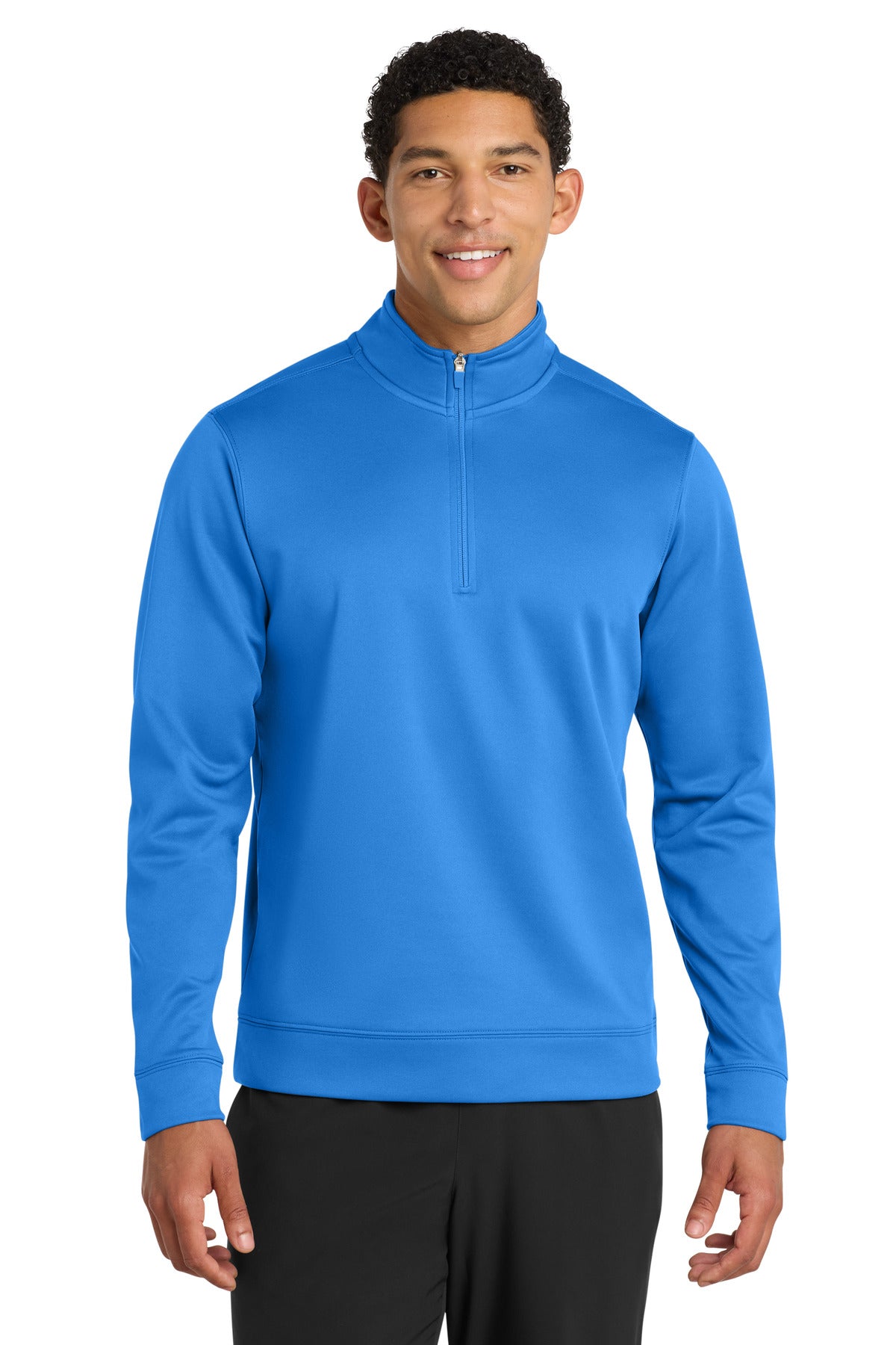 Port & Co Performance Fleece 1/4-Zip Pullover Sweatshirt - Royal