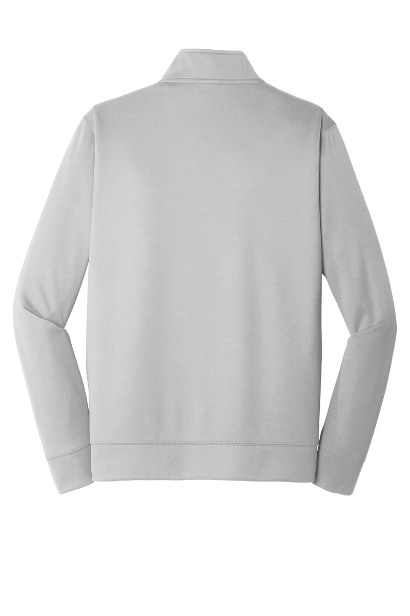 Port & Co Performance Fleece 1/4-Zip Pullover Sweatshirt - Silver