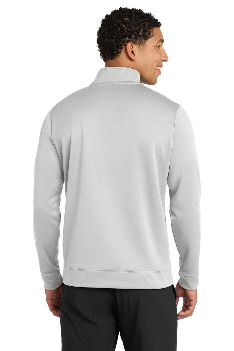 Port & Co Performance Fleece 1/4-Zip Pullover Sweatshirt - Silver