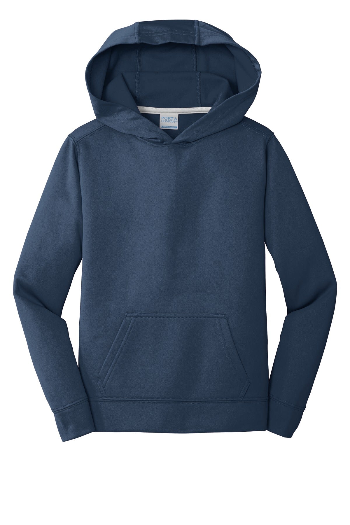 Port & Co Youth Performance Fleece Pullover Hooded Sweatshirt - Deep Navy