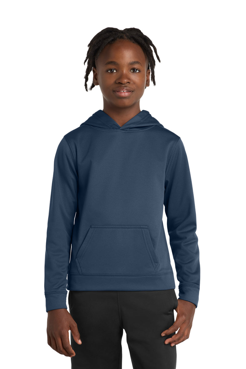 Port & Co Youth Performance Fleece Pullover Hooded Sweatshirt - Deep Navy