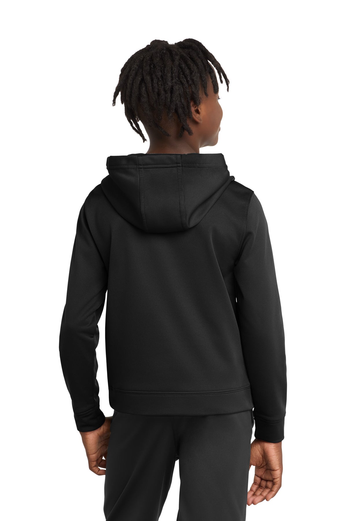 Port & Co Youth Performance Fleece Pullover Hooded Sweatshirt - Jet Black