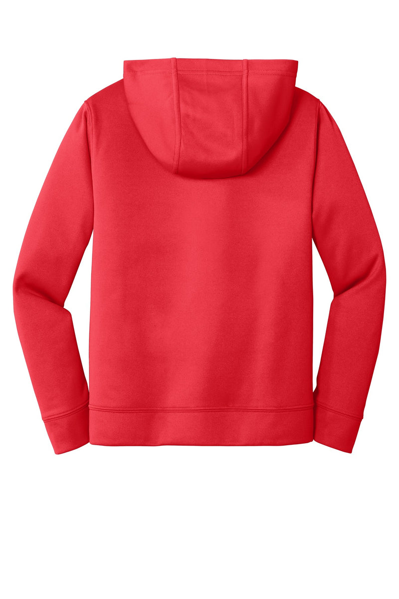Port & Co Youth Performance Fleece Pullover Hooded Sweatshirt - Red
