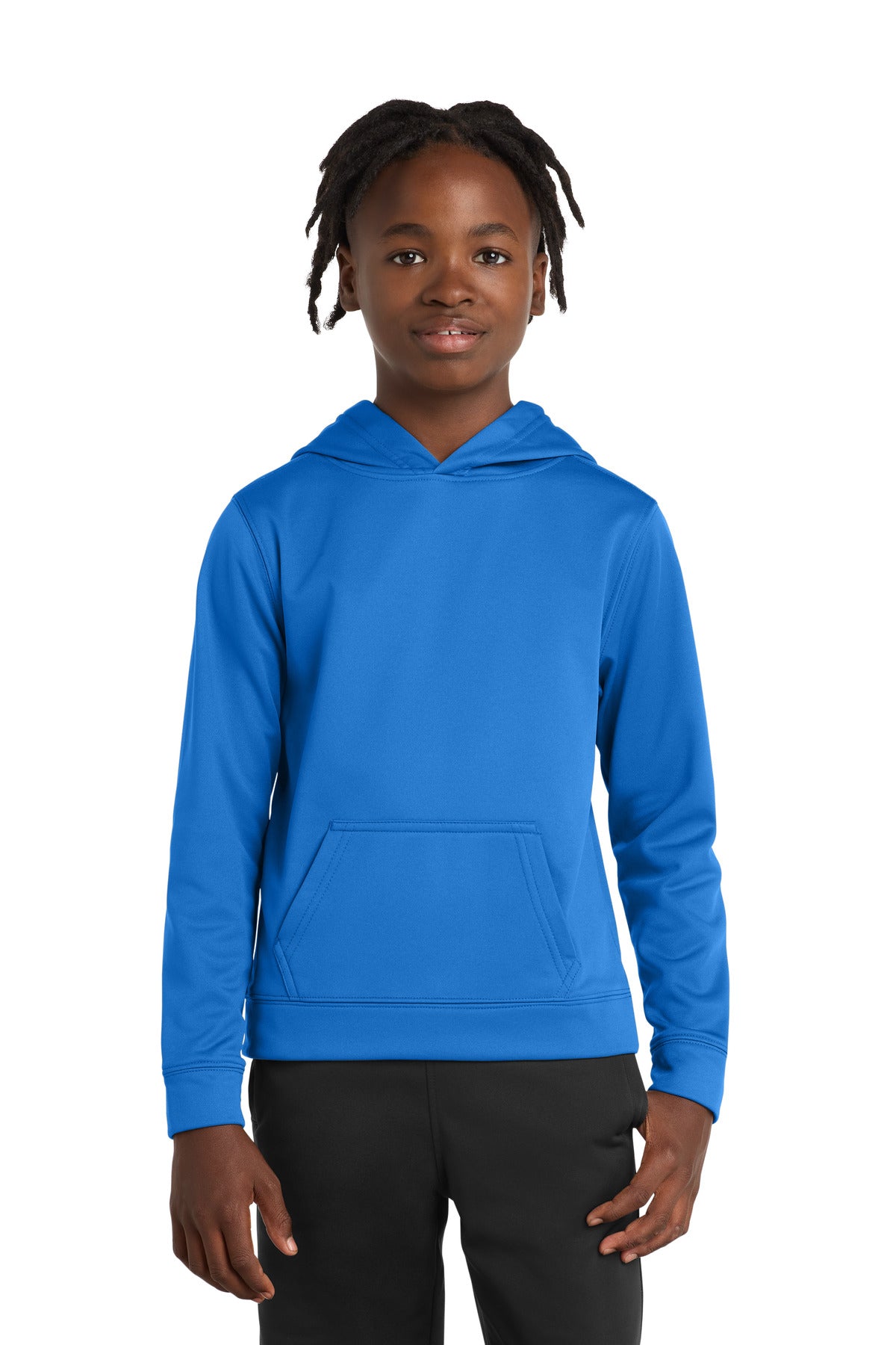 Port & Co Youth Performance Fleece Pullover Hooded Sweatshirt - Royal