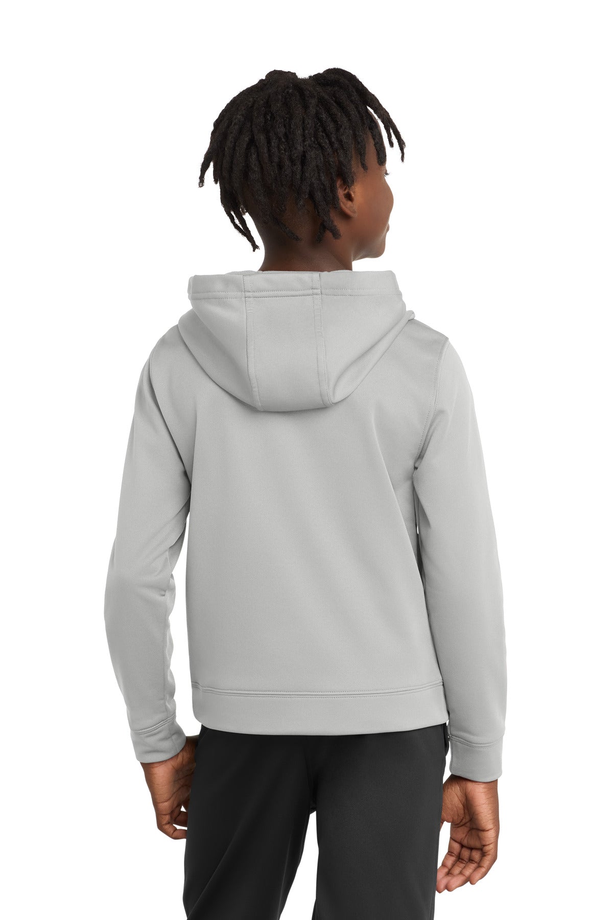 Port & Co Youth Performance Fleece Pullover Hooded Sweatshirt - Silver