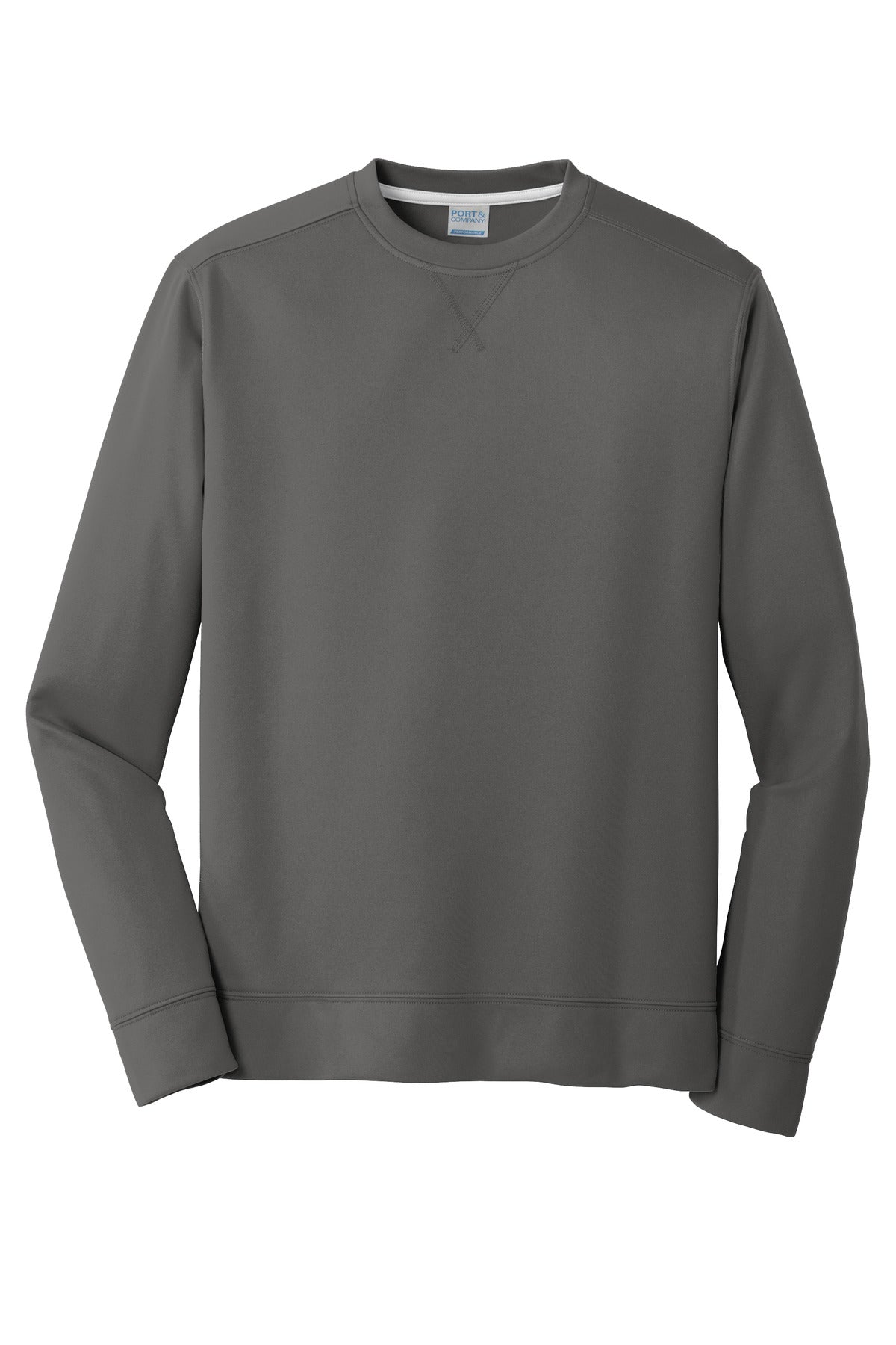 Port & Co Performance Fleece Crewneck Sweatshirt - Charcoal