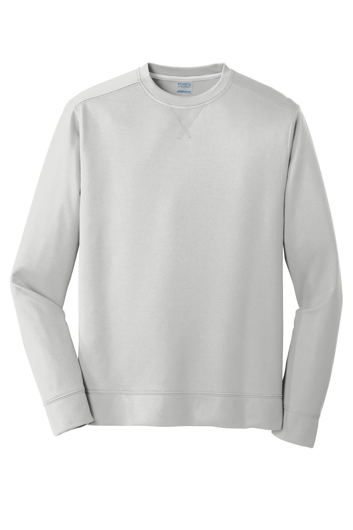 Port & Co Performance Fleece Crewneck Sweatshirt - Silver