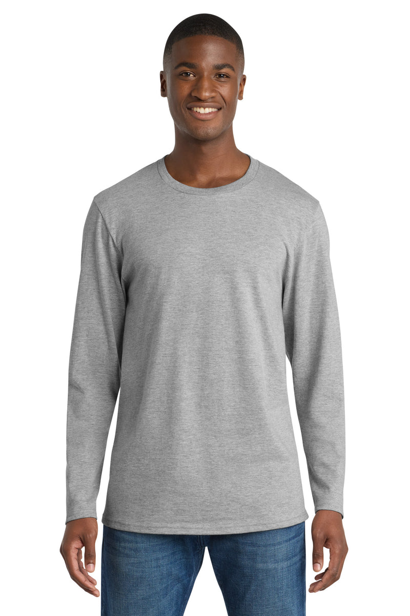Port & Co Long Sleeve Bouncer Tee - Athletic Heather