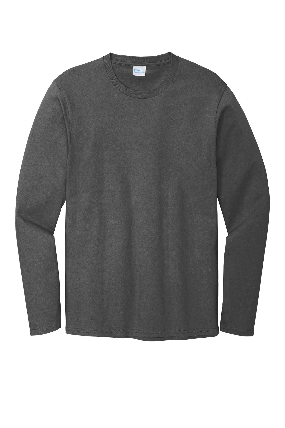 Port & Co Long Sleeve Bouncer Tee - Coal Grey