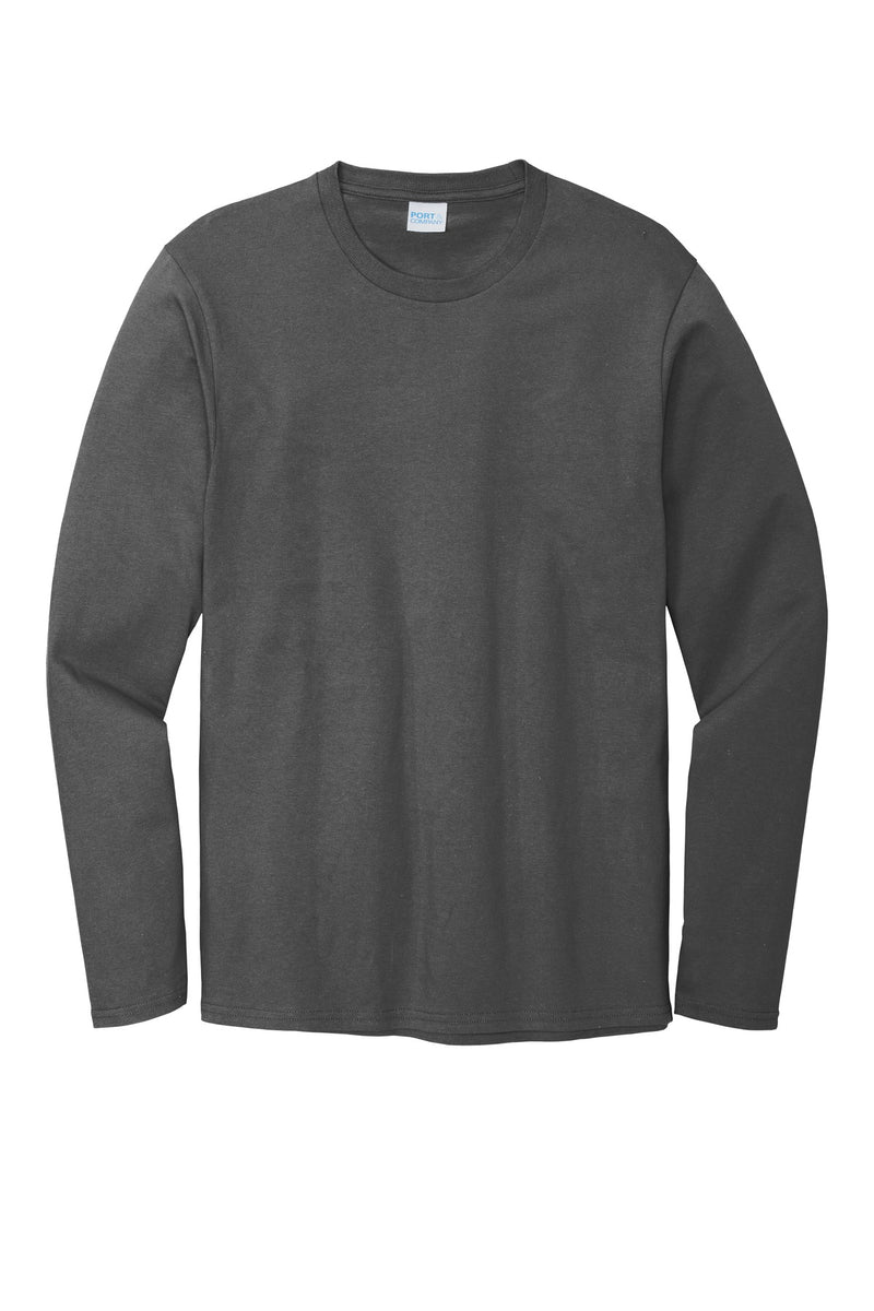 Port & Co Long Sleeve Bouncer Tee - Coal Grey
