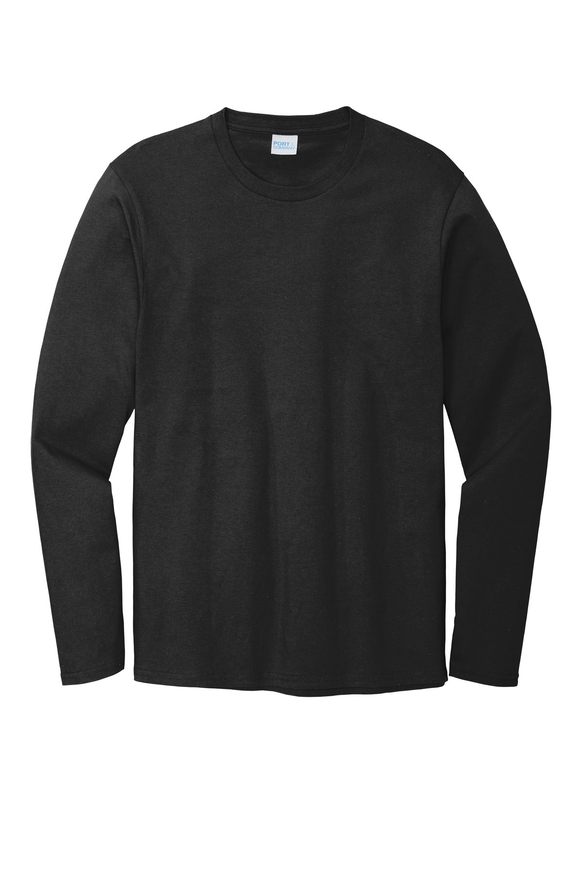 Port & Co Long Sleeve Bouncer Tee - Deep Black