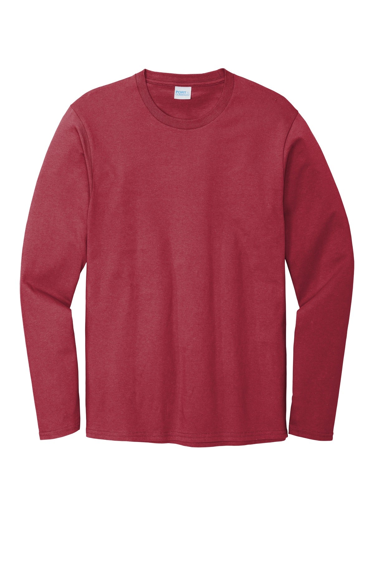 Port & Co Long Sleeve Bouncer Tee - Rich Red