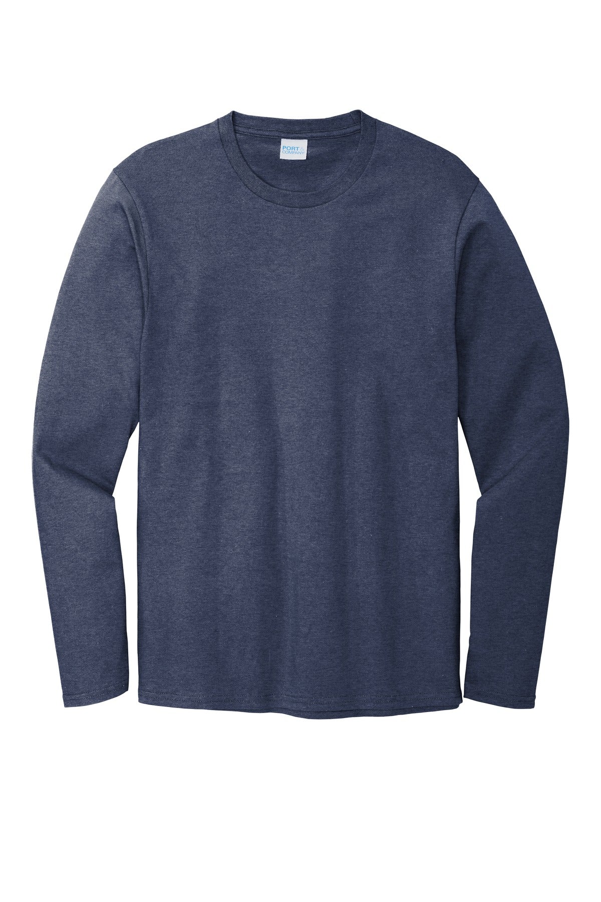 Port & Co Long Sleeve Bouncer Tee - Team Navy Heather