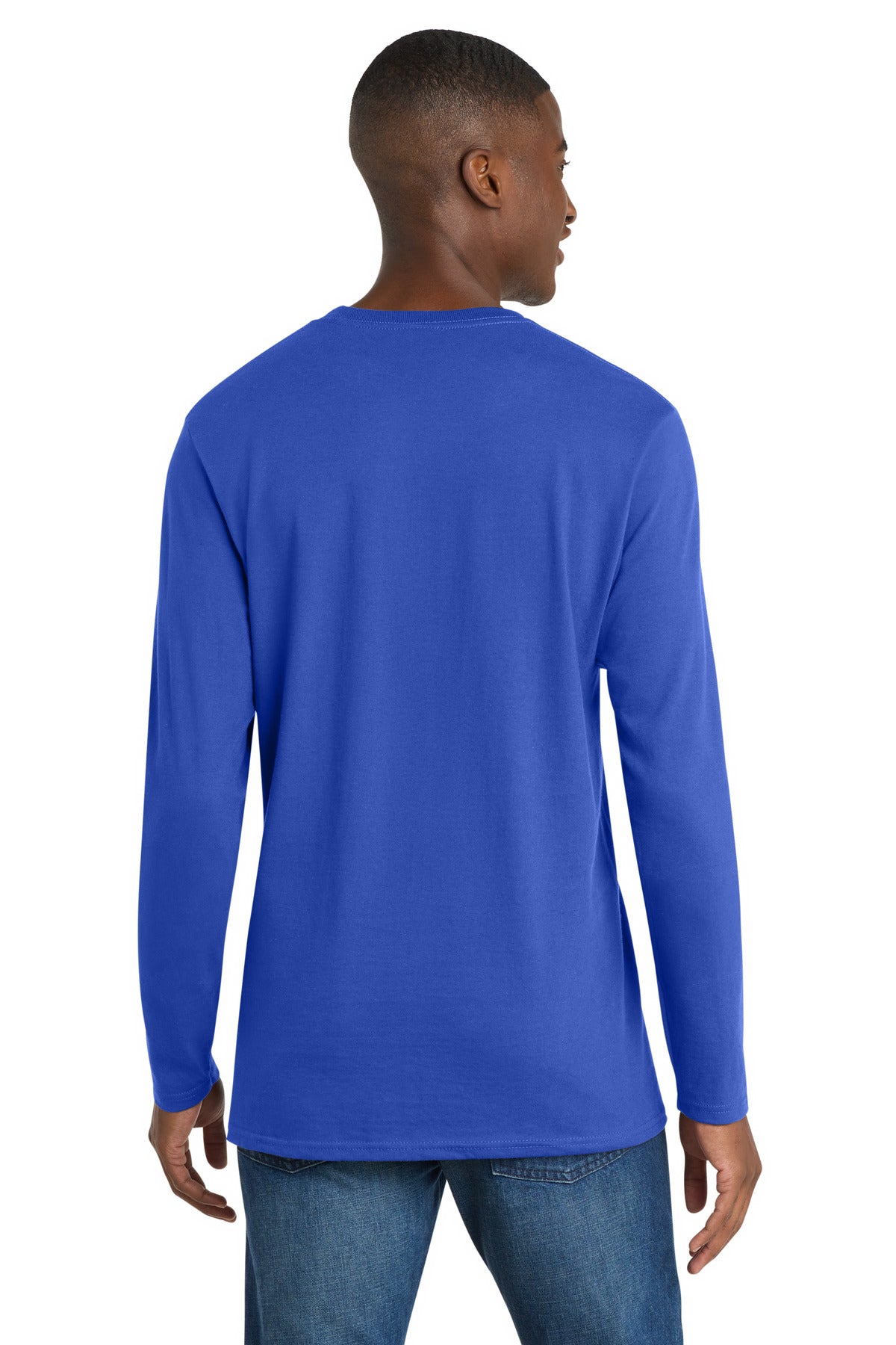 Port & Co Long Sleeve Bouncer Tee - True Royal