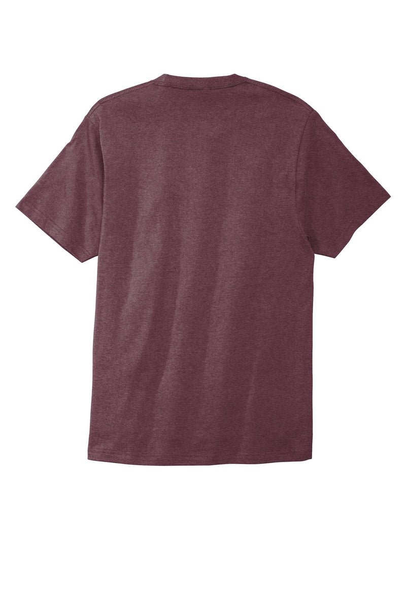 Port & Co Bouncer Tee - Heather Athletic Maroon