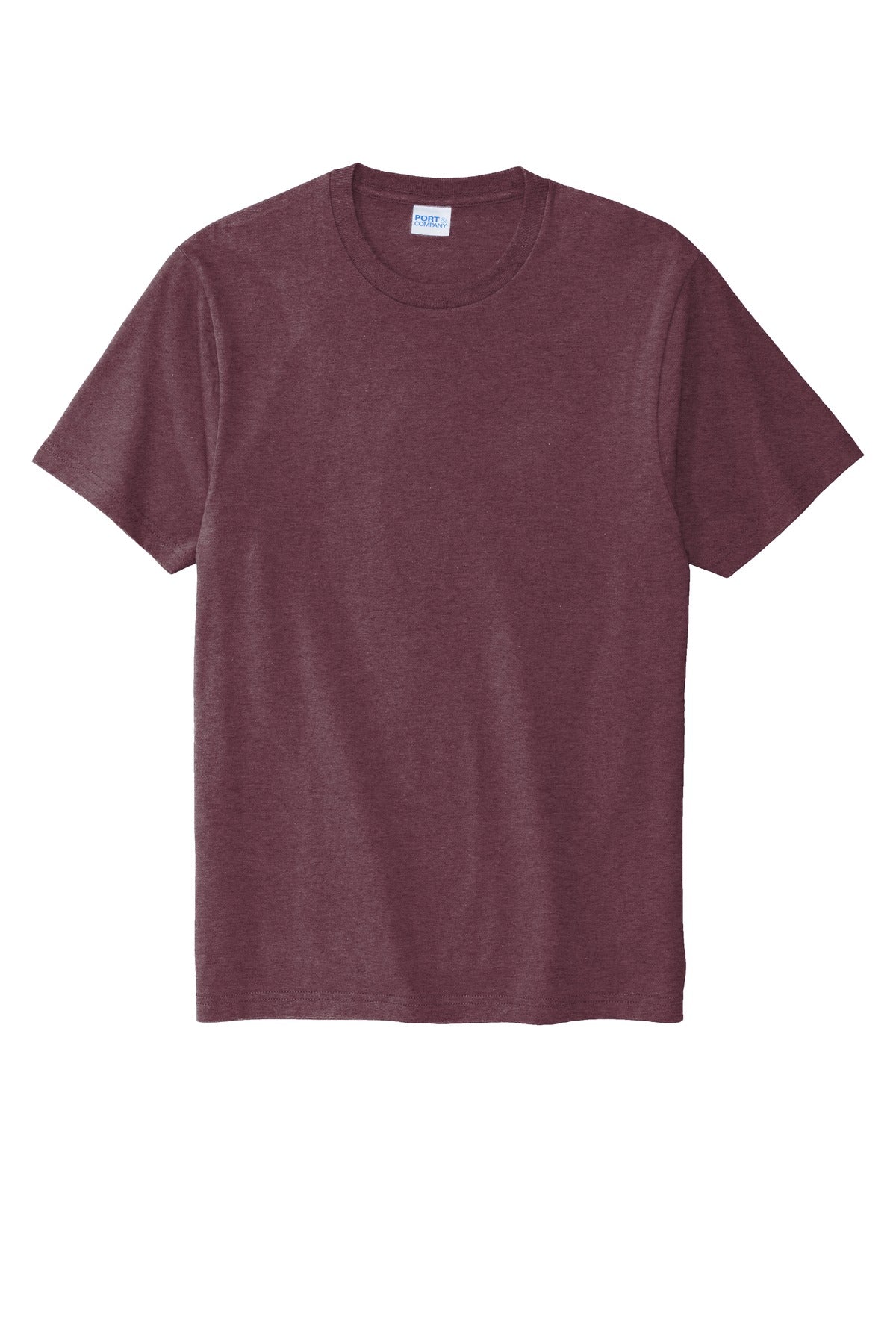 Port & Co Bouncer Tee - Heather Athletic Maroon