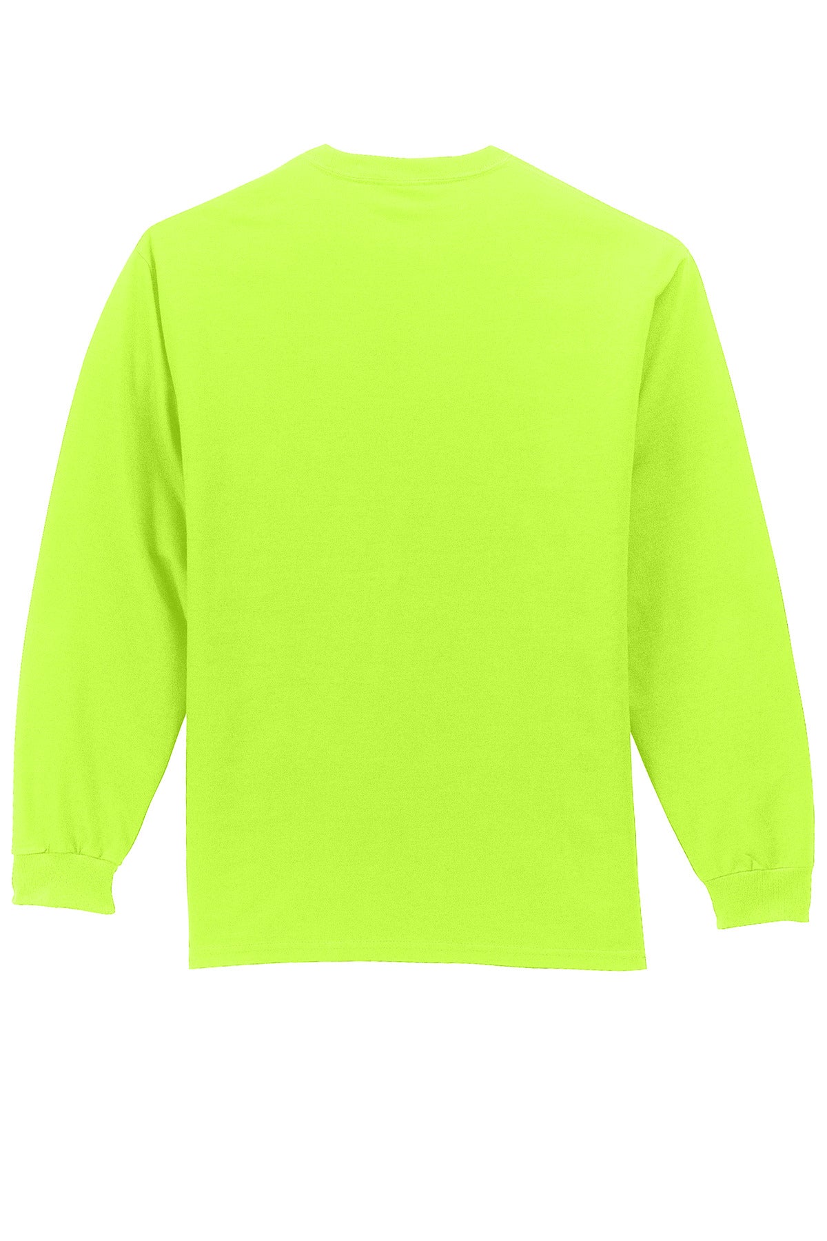 Port & Co Long Sleeve Essential Pocket Tee - S. Green