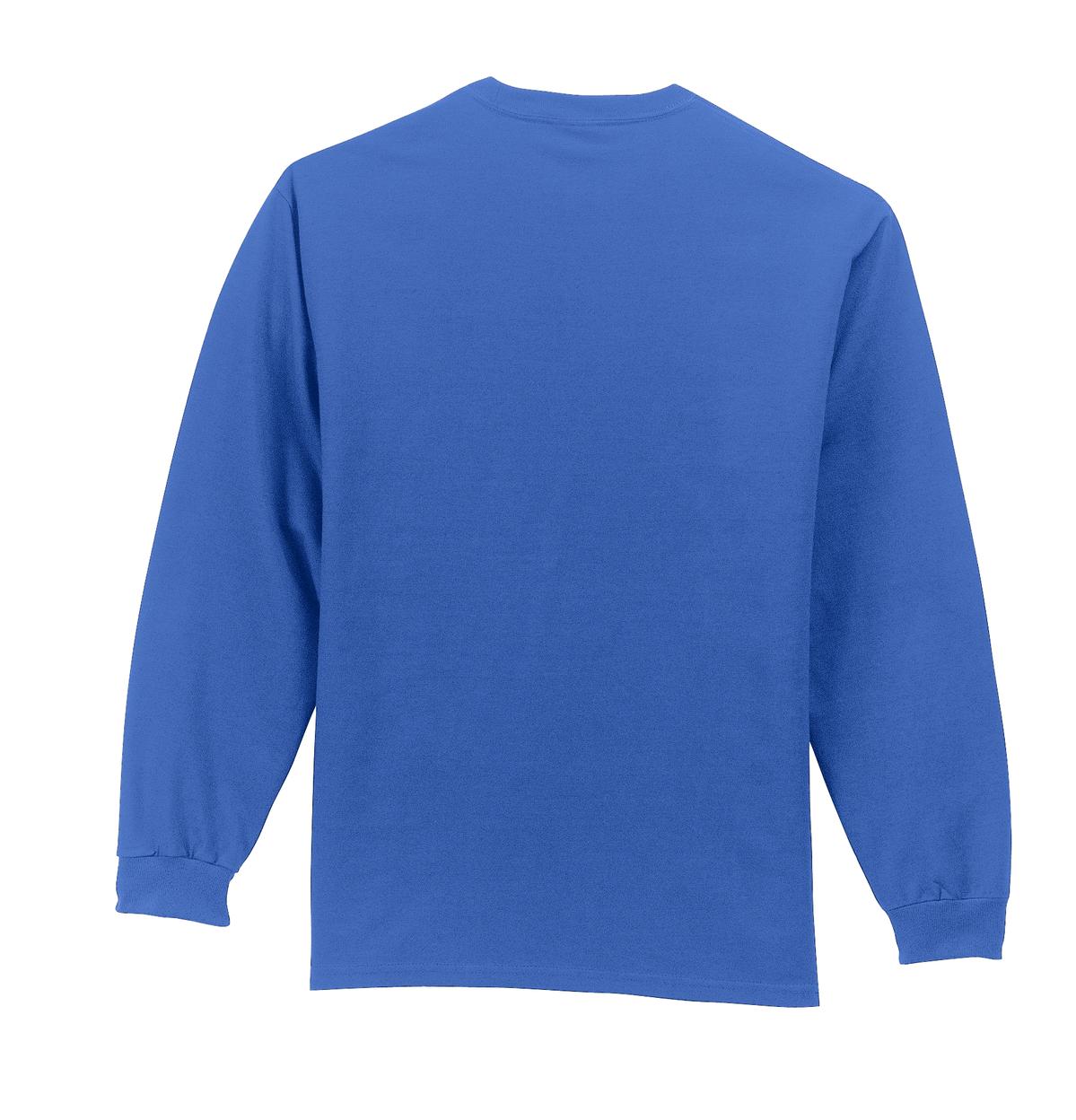Port & Co Long Sleeve Essential Pocket Tee - Royal