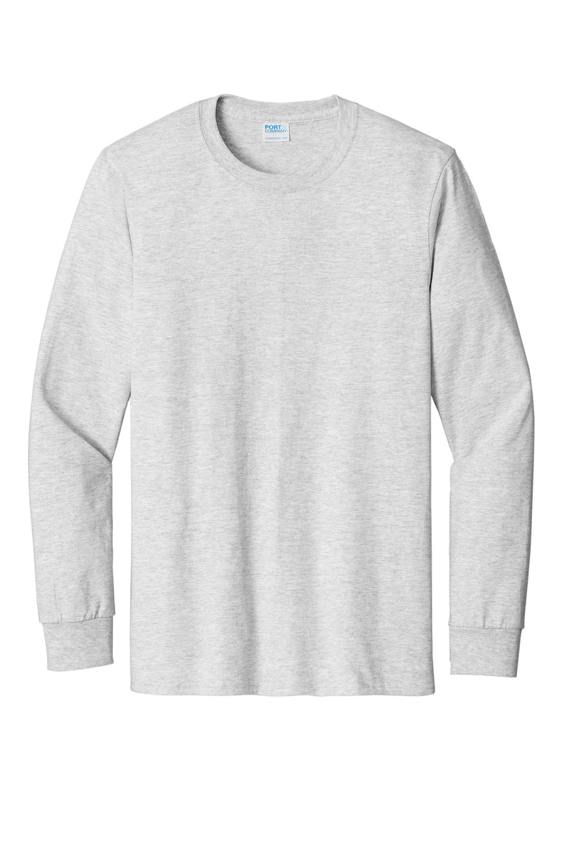Port & Co Tall Long Sleeve Essential Tee - Ash