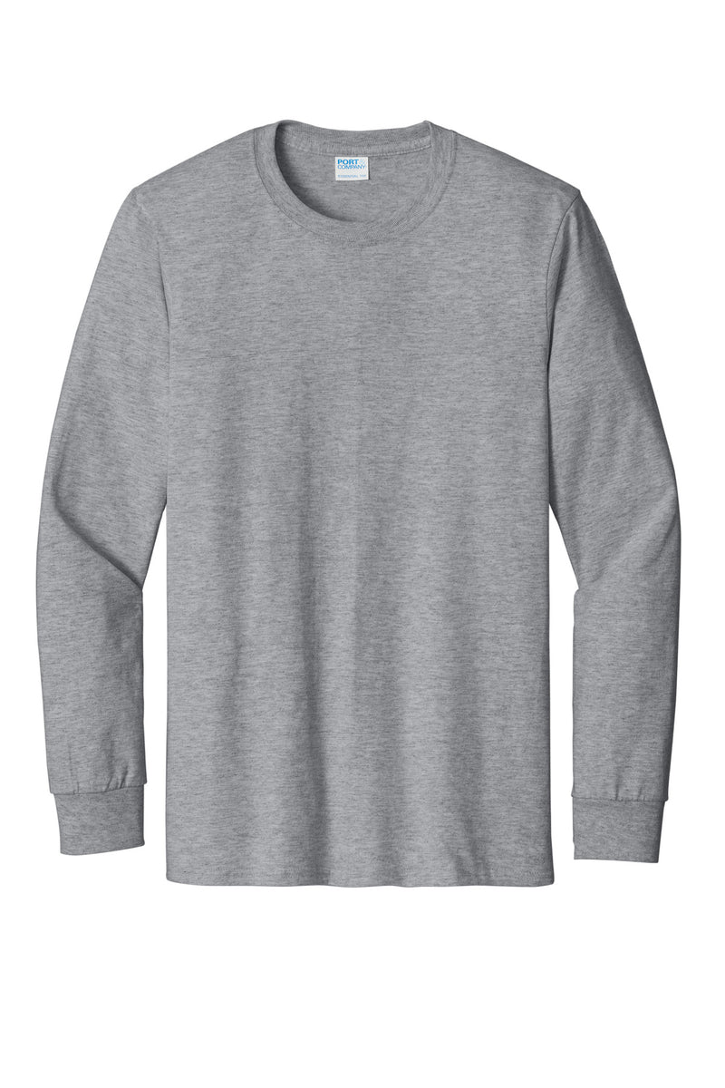 Port & Co Tall Long Sleeve Essential Tee - Athletic Heather