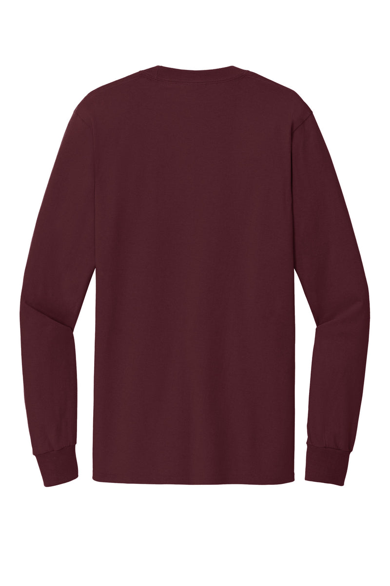 Port & Co Tall Long Sleeve Essential Tee - Athletic Maroon