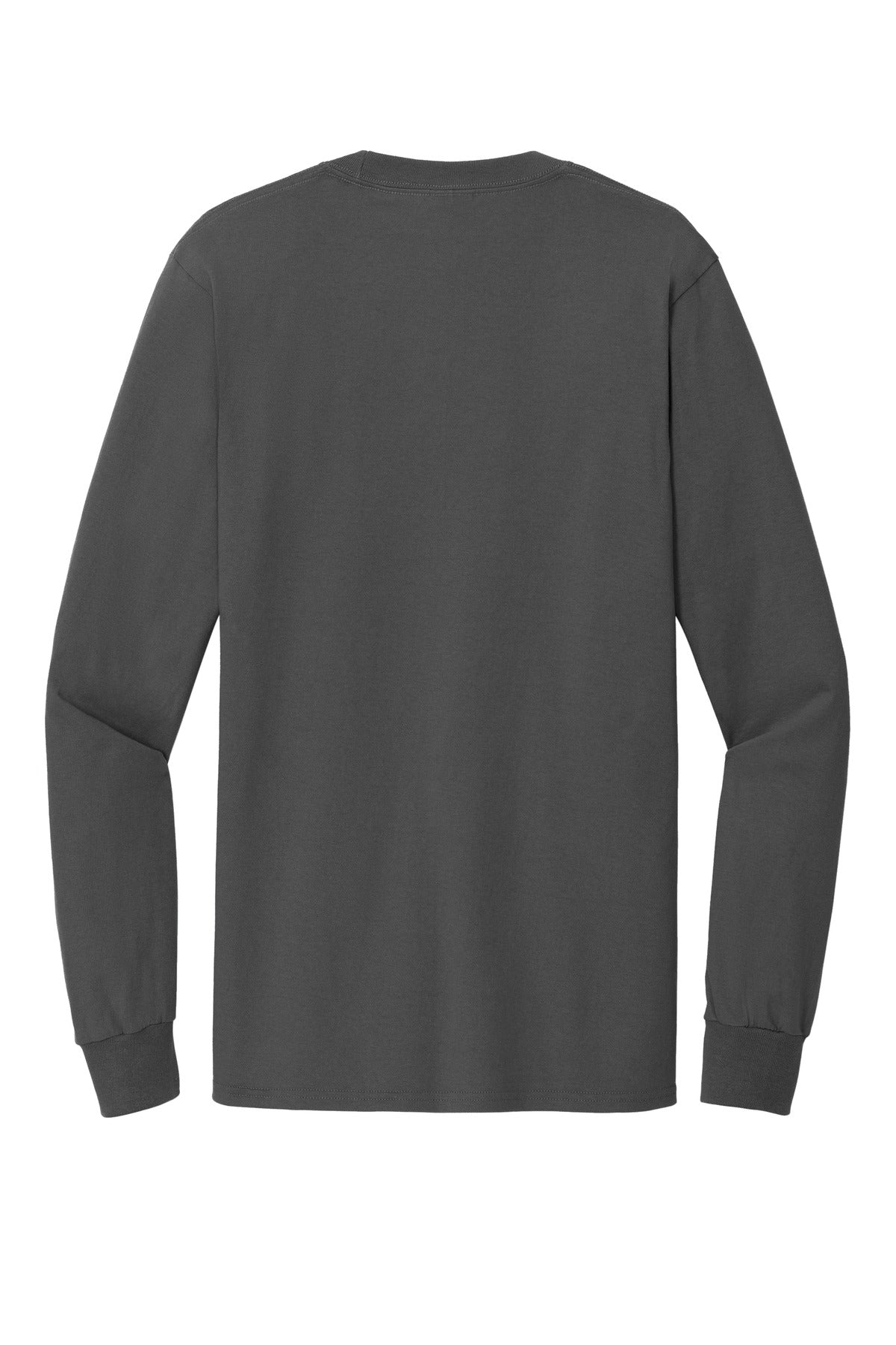 Port & Co Tall Long Sleeve Essential Tee - Charcoal