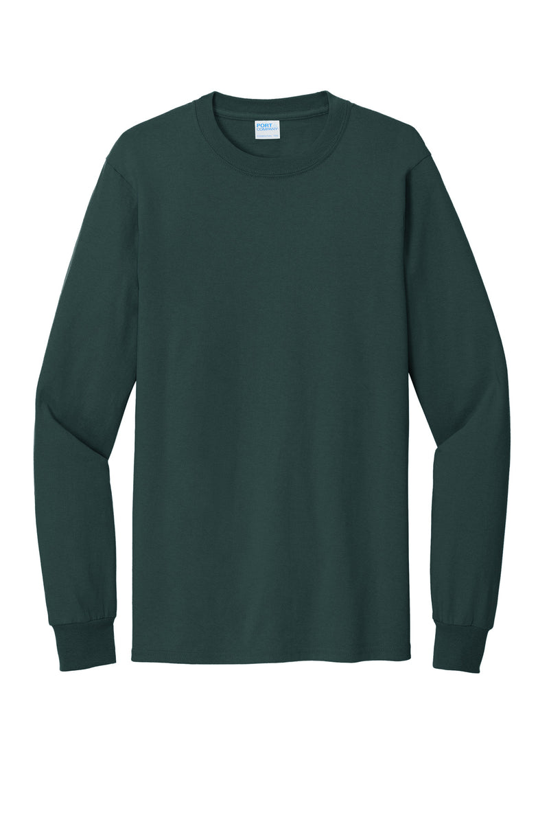 Port & Co Tall Long Sleeve Essential Tee - Dark Green