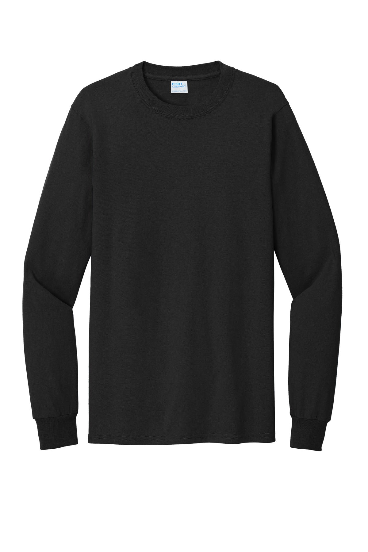 Port & Co Tall Long Sleeve Essential Tee - Jet Black