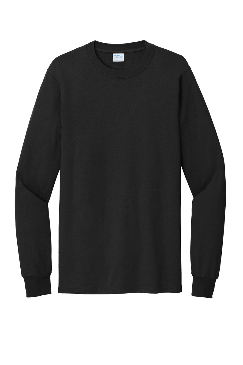 Port & Co Tall Long Sleeve Essential Tee - Jet Black