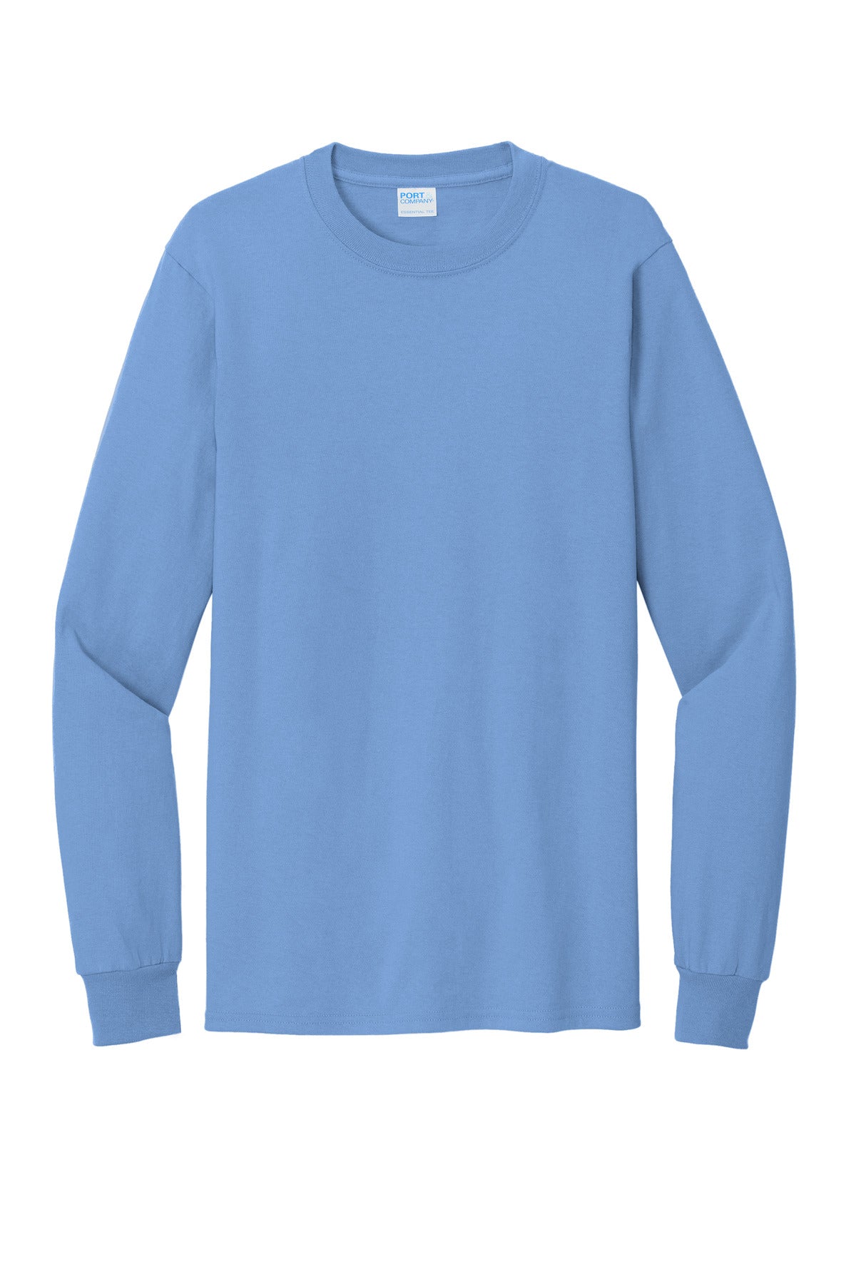 Port & Co Tall Long Sleeve Essential Tee - Light Blue