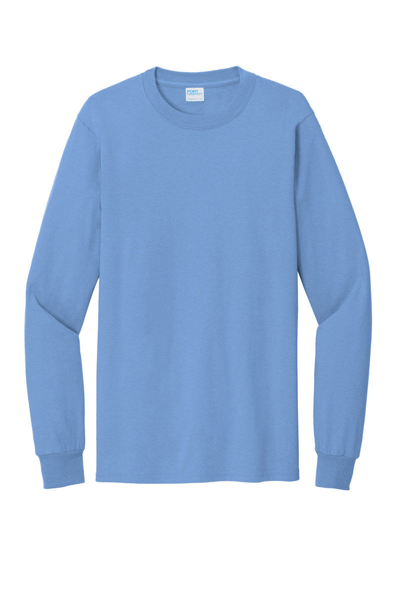 Port & Co Tall Long Sleeve Essential Tee - Light Blue