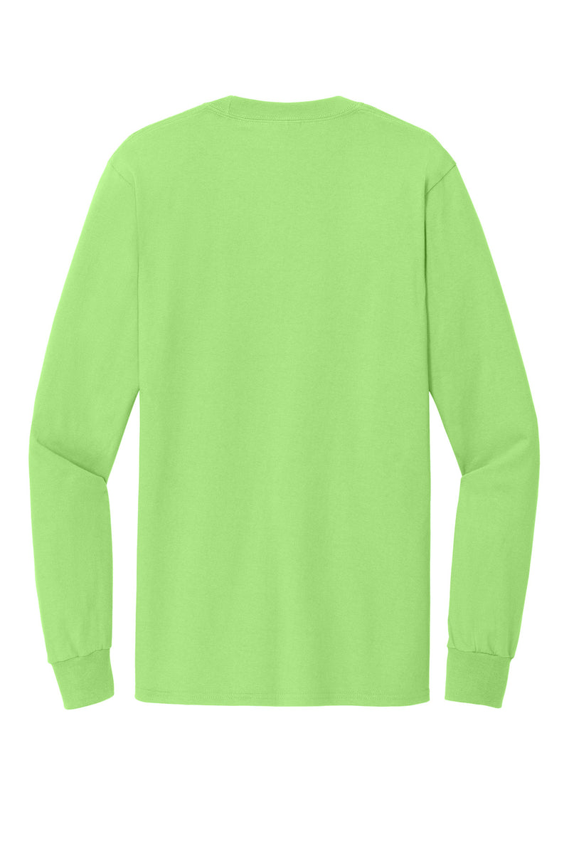 Port & Co Tall Long Sleeve Essential Tee - Lime