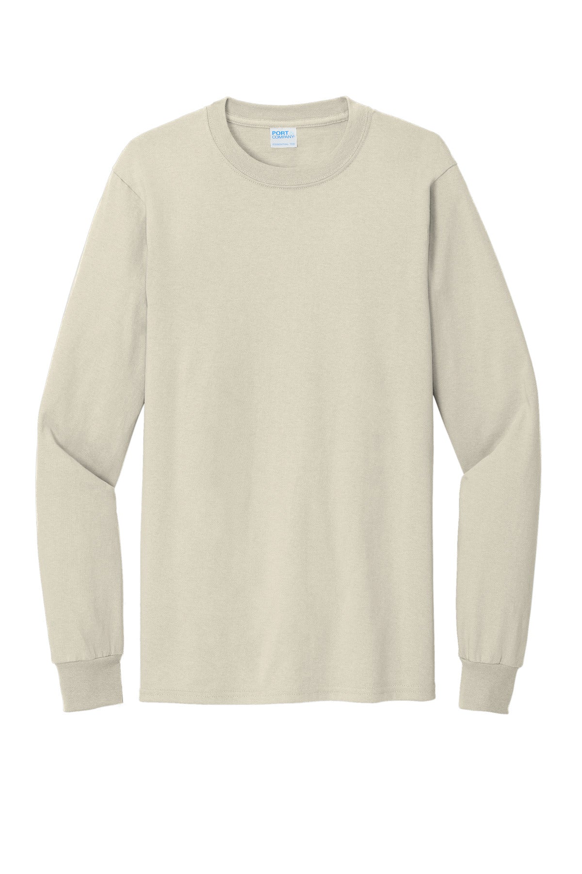 Port & Co Tall Long Sleeve Essential Tee - Natural