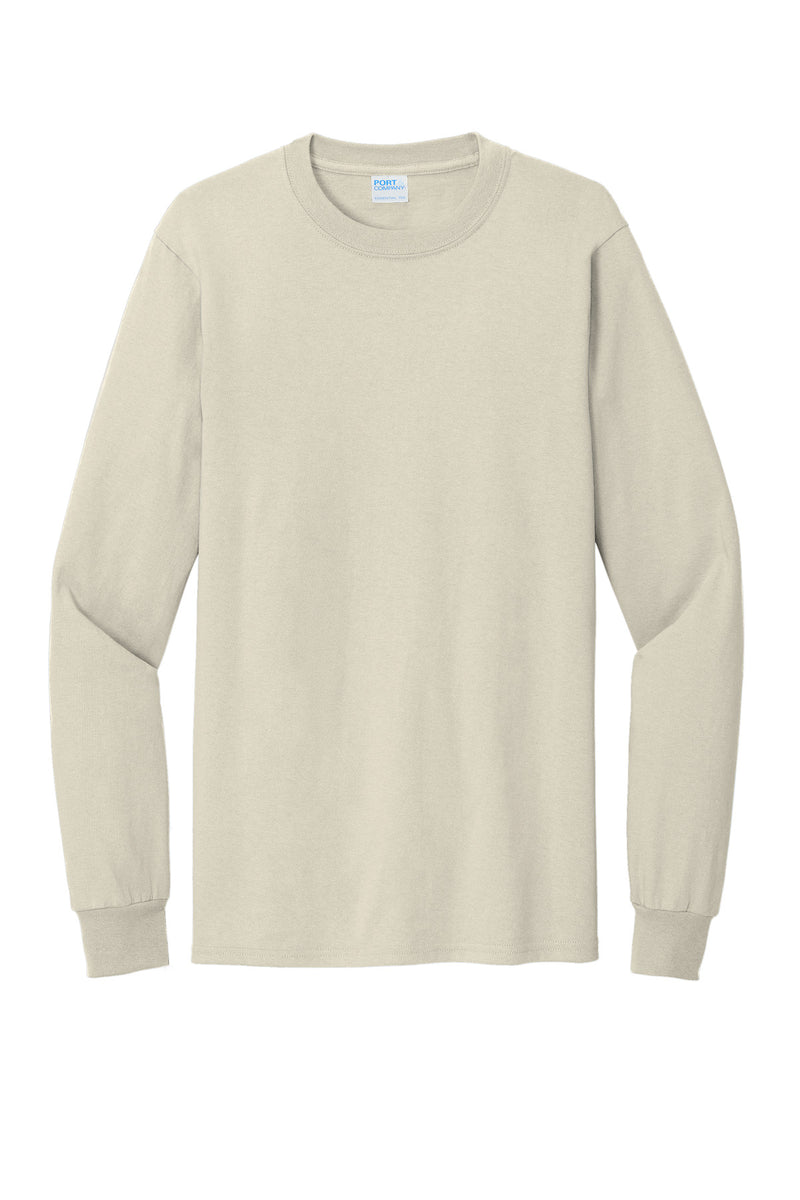 Port & Co Tall Long Sleeve Essential Tee - Natural
