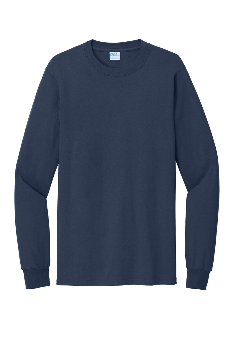 Port & Co Tall Long Sleeve Essential Tee - Navy
