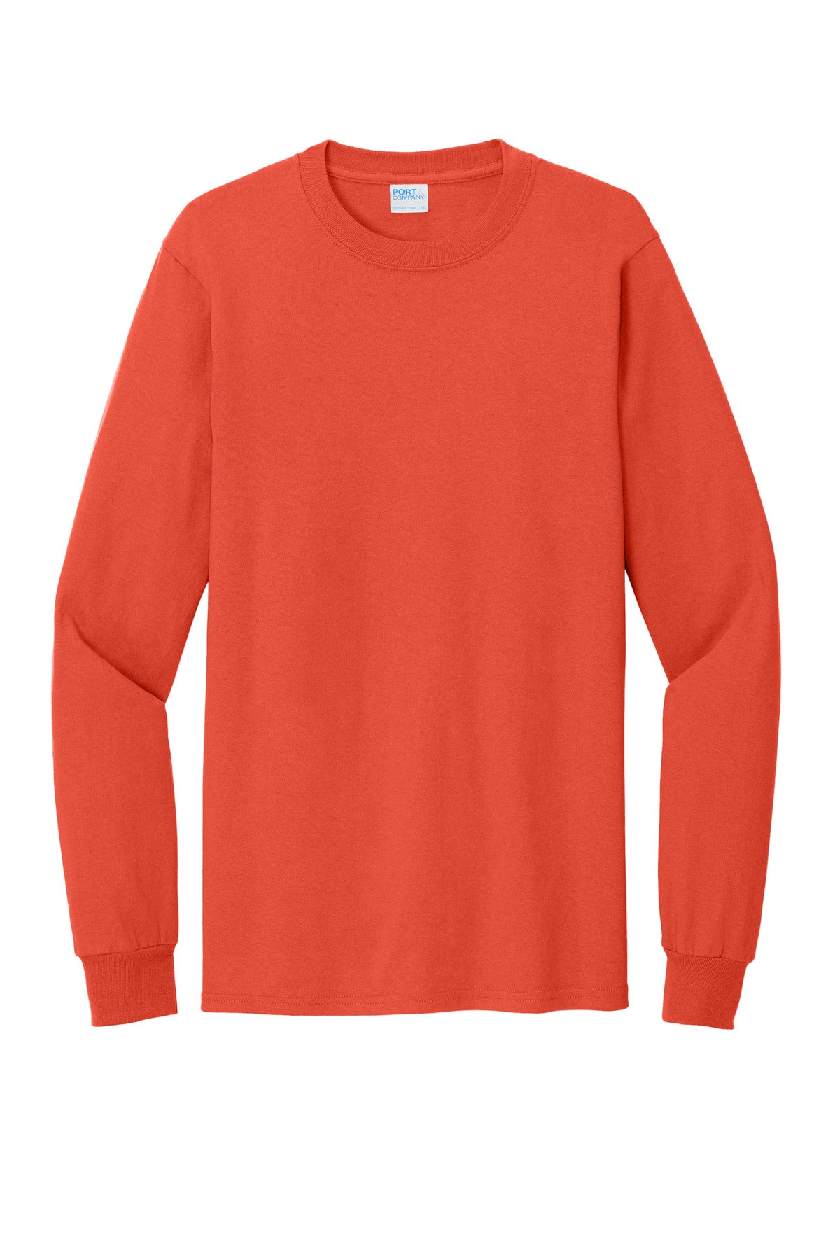 Port & Co Tall Long Sleeve Essential Tee - Orange