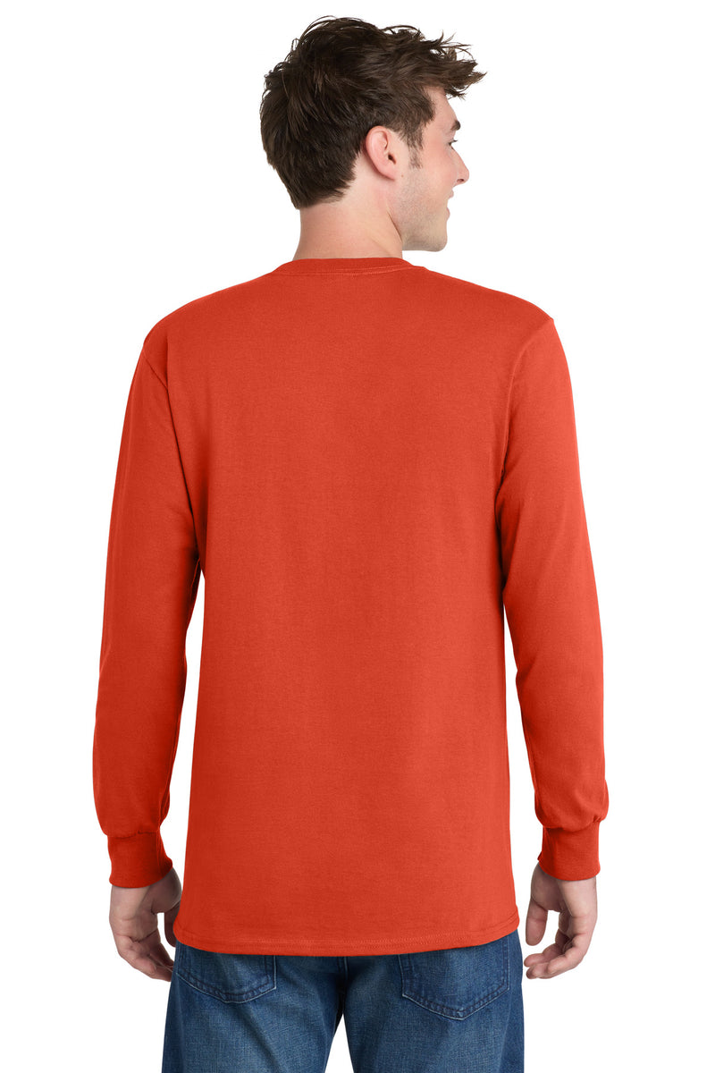 Port & Co Tall Long Sleeve Essential Tee - Orange