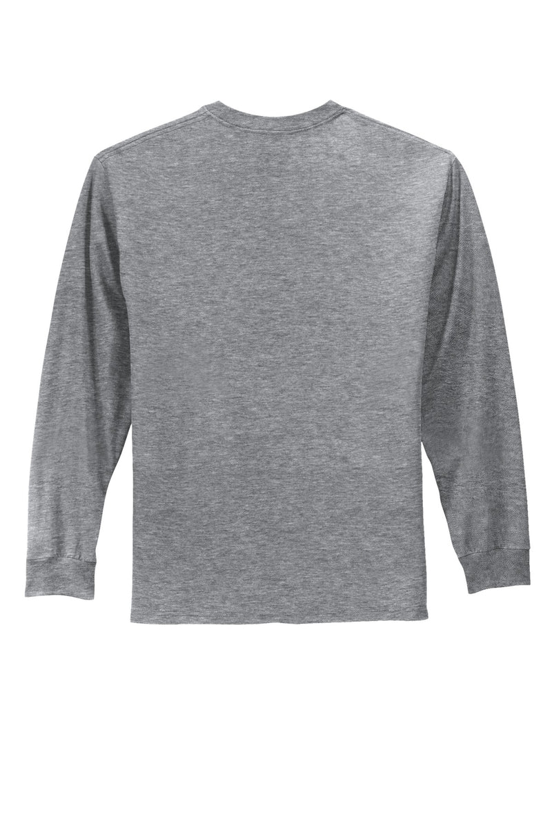 Port & Co Long Sleeve Essential Tee - Athletic Heather