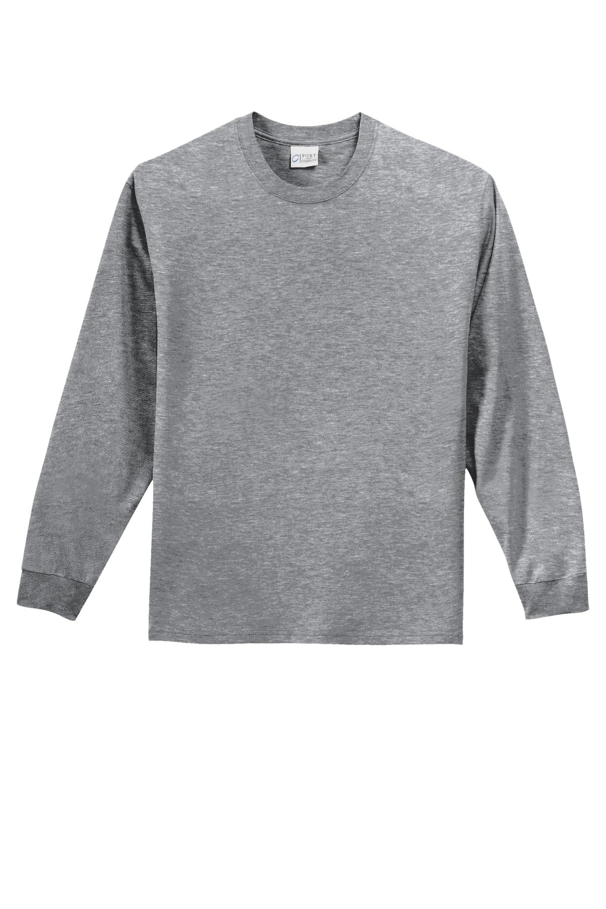 Port & Co Long Sleeve Essential Tee - Athletic Heather