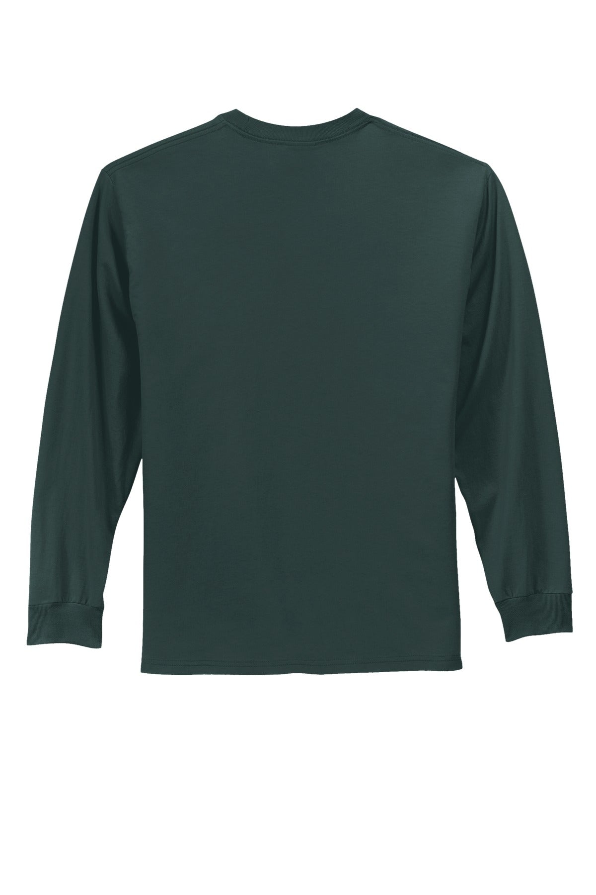 Port & Co Long Sleeve Essential Tee - Dark Green