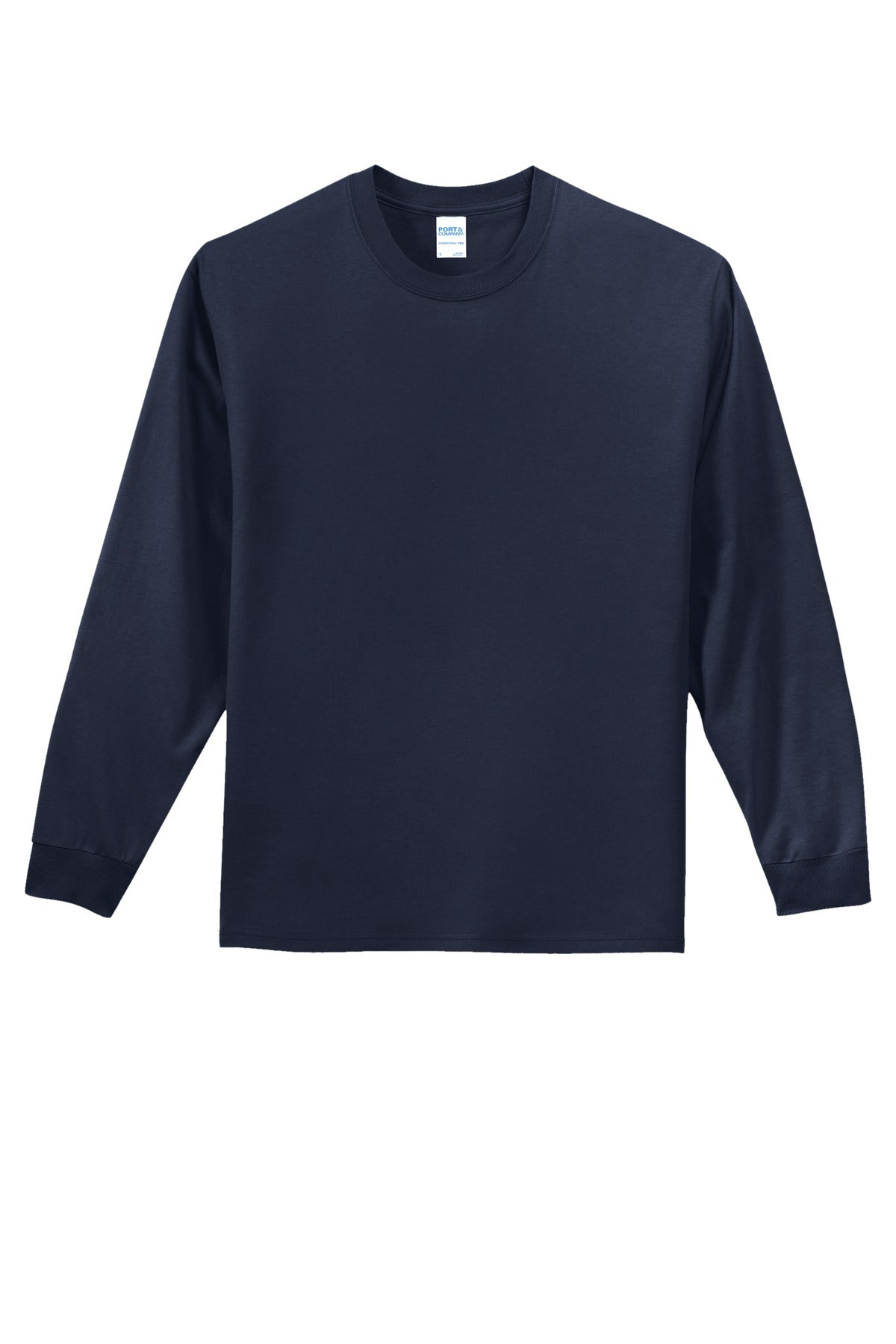 Port & Co Long Sleeve Essential Tee - Deep Navy