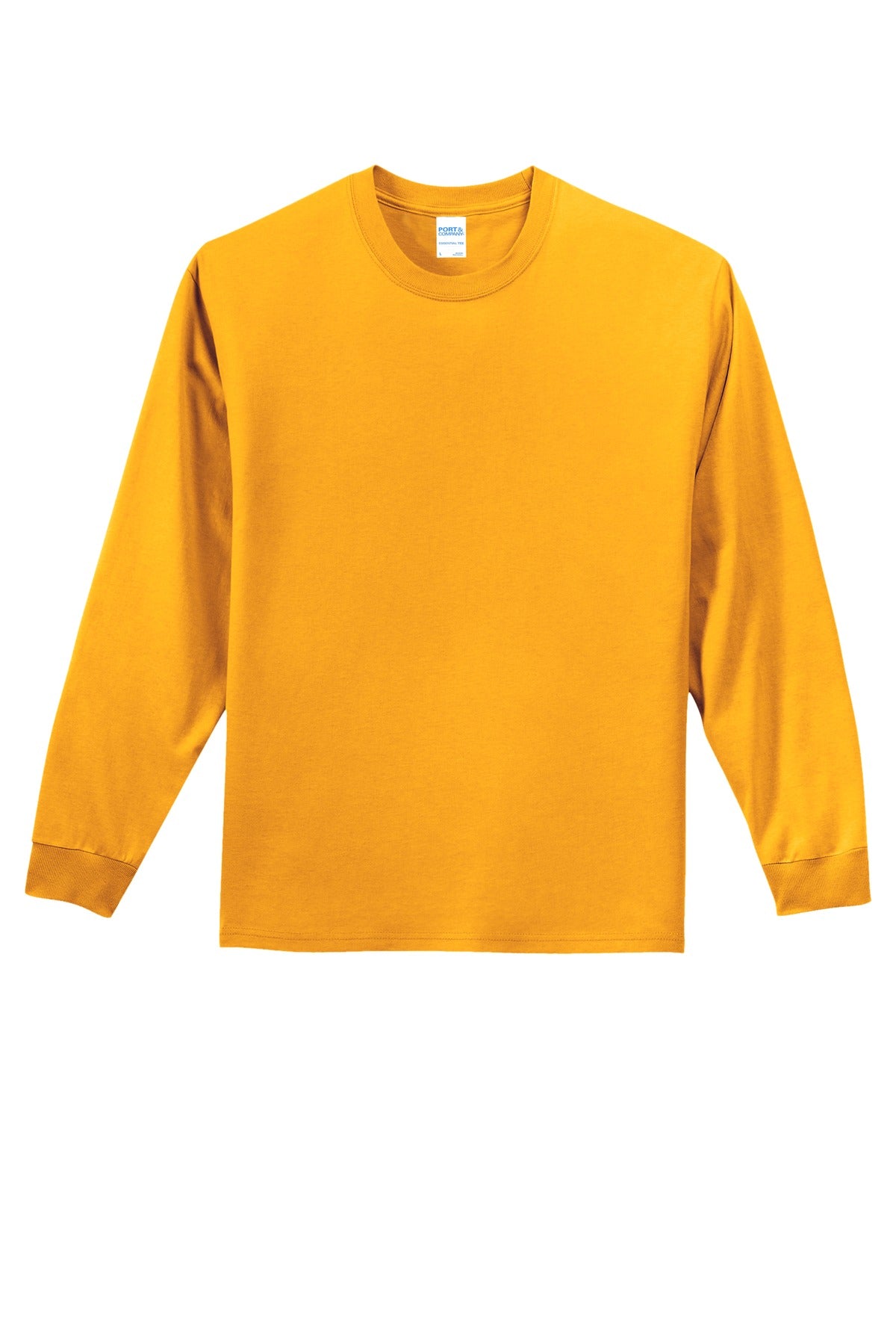 Port & Co Long Sleeve Essential Tee - Gold